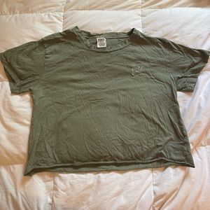 Navy Green crop top